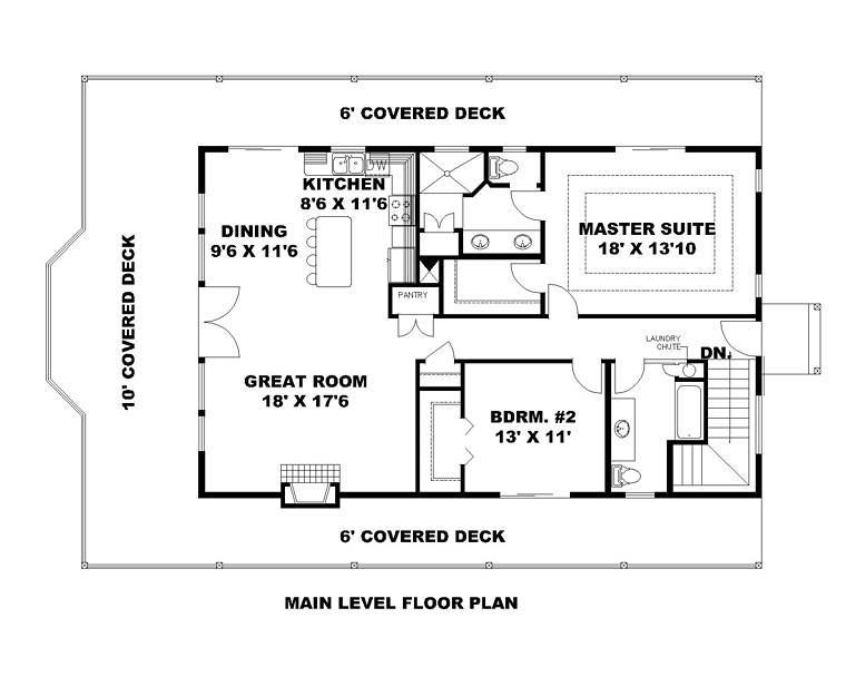 Contemporary Level One of Plan 85222