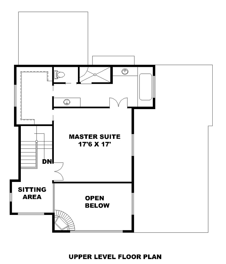 Contemporary Modern Level Two of Plan 85230