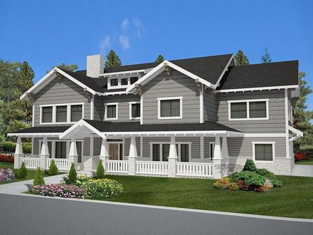 Bungalow Country Craftsman Traditional Elevation of Plan 85238