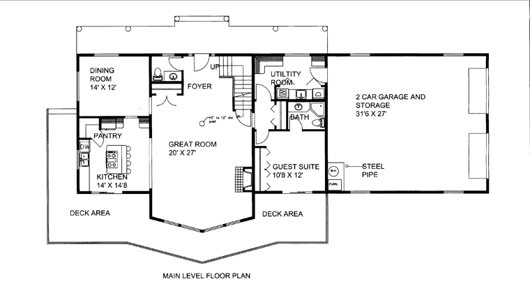 Country Craftsman Traditional Level One of Plan 85248