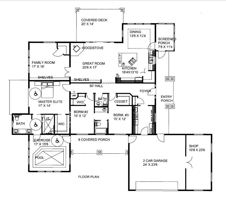 Contemporary Level One of Plan 85250