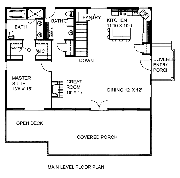 Contemporary Level One of Plan 85251