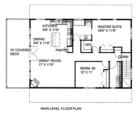Garage Plan 85263 - 2 Car Garage Apartment Second Level Plan