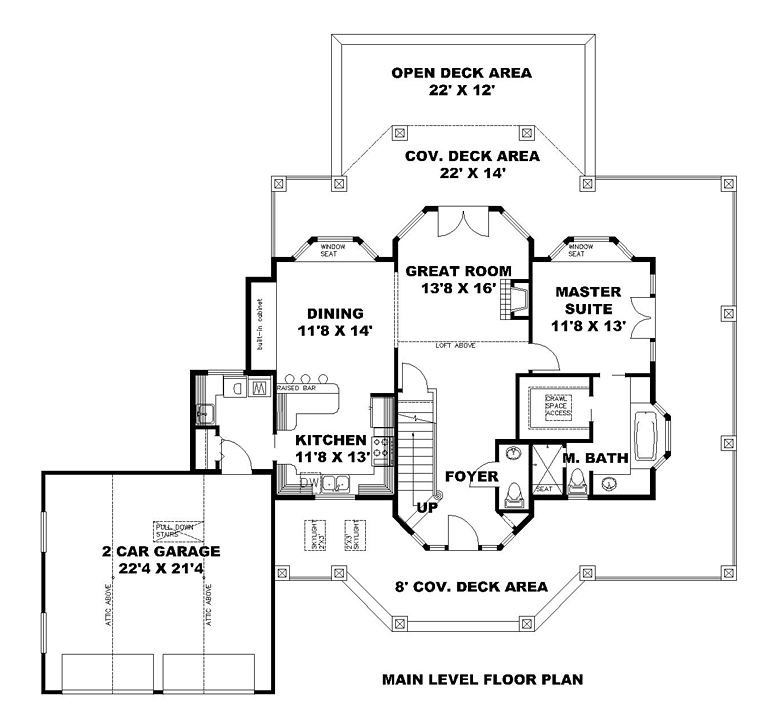 Country Farmhouse Southern Victorian Level One of Plan 85268