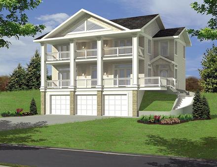 Colonial Traditional Elevation of Plan 85271