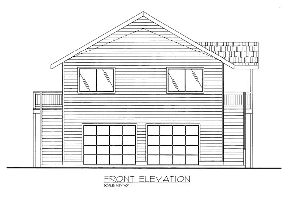 Colonial Contemporary Traditional Rear Elevation of Plan 85276