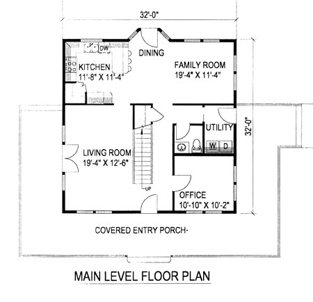 Country Farmhouse Southern Level One of Plan 85278