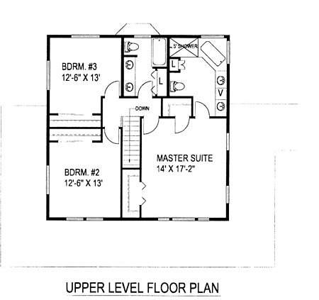 Country Farmhouse Southern Level Two of Plan 85278