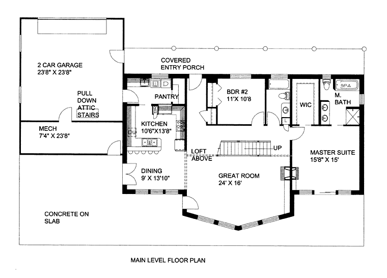 Country Traditional Level One of Plan 85283