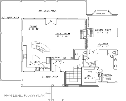 House Plan 85310 First Level Plan