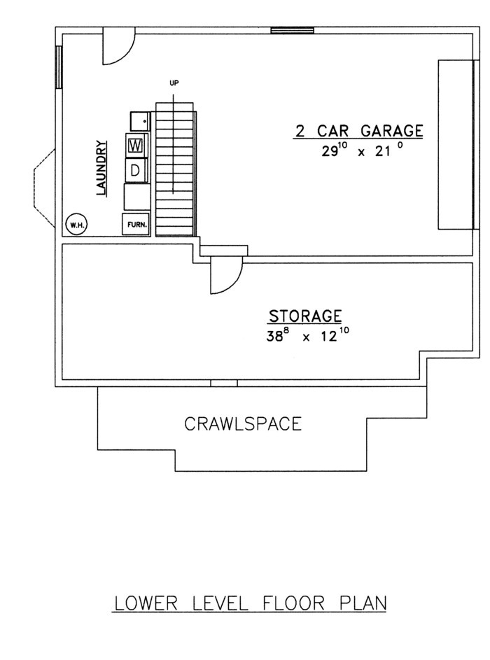 Contemporary Lower Level of Plan 85311