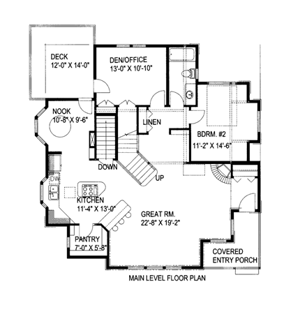 House Plan 85311 First Level Plan