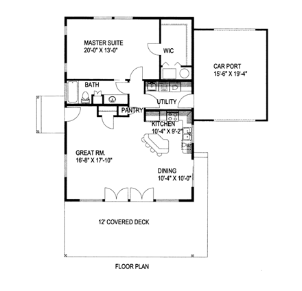 House Plan 85312 First Level Plan