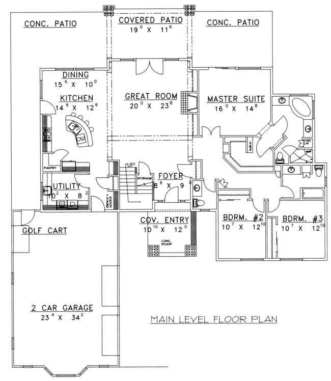 Craftsman Level One of Plan 85317