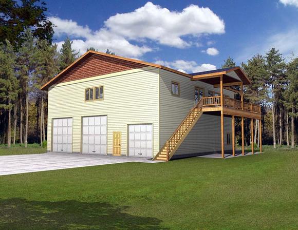 Garage Plan 85324 - 3 Car Garage Apartment Elevation