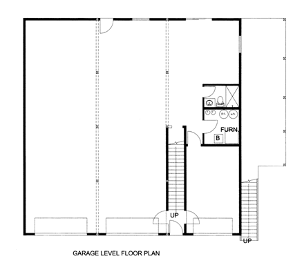 Garage Plan 85330 - 3 Car Garage Apartment First Level Plan