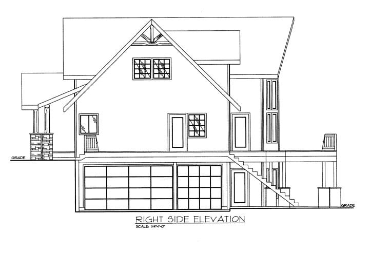 Plan with 2307 Sq. Ft., 3 Bedrooms, 3 Bathrooms, 3 Car Garage Picture 3