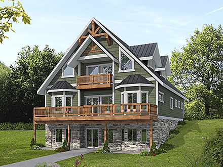 Craftsman Elevation of Plan 85365