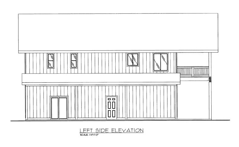 Contemporary, Farmhouse Plan with 1901 Sq. Ft., 2 Bedrooms, 3 Bathrooms, 2 Car Garage Picture 2