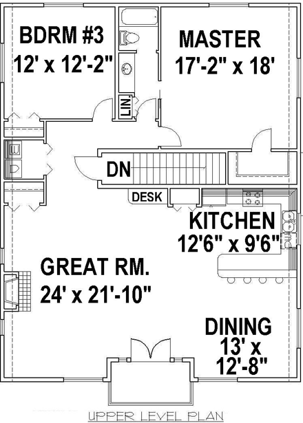 Multi-Family Plan 85373 Second Level Plan