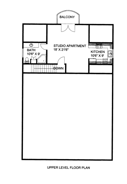 Garage Plan 85379 - 2 Car Garage Apartment Second Level Plan