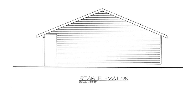  Rear Elevation of Plan 85380