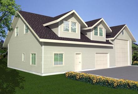 Garage Plan 85381 - 3 Car Garage Elevation