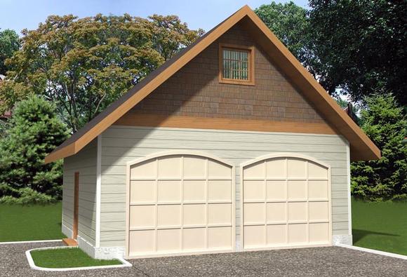 Garage Plan 85386 - 2 Car Garage Elevation