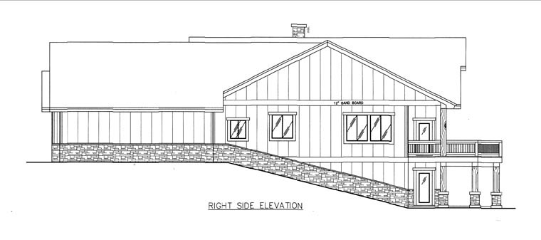 Plan with 4242 Sq. Ft., 4 Bedrooms, 4 Bathrooms, 2 Car Garage Picture 3