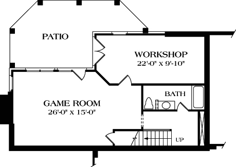 Traditional Lower Level of Plan 85413