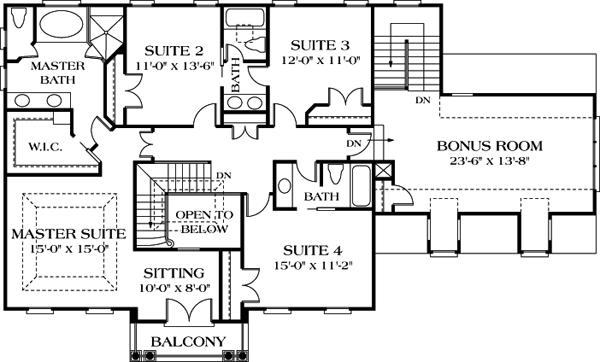 Colonial Traditional Level Two of Plan 85443