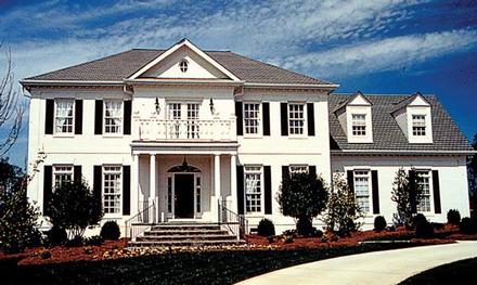 Colonial Traditional Elevation of Plan 85443