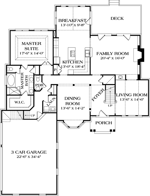 Colonial Traditional Level One of Plan 85453