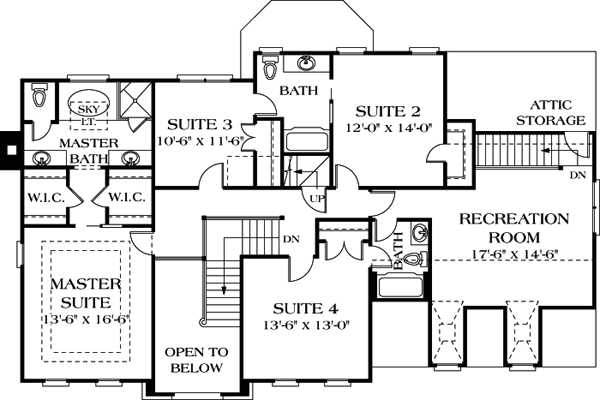 Colonial Traditional Level Two of Plan 85457