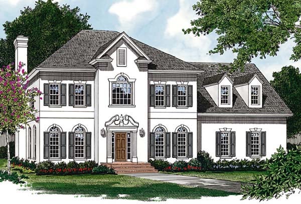 Plan 85457 | Traditional Style with 4 Bed, 4 Bath, 2 Car Garage