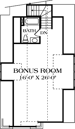 Cottage Craftsman Level Two of Plan 85480