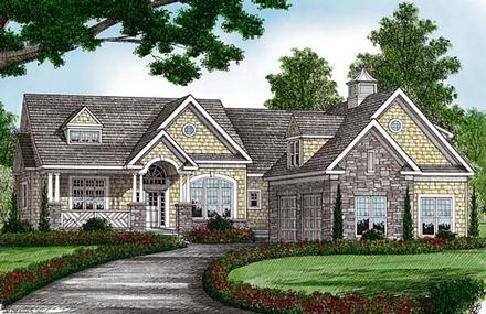 Cottage Craftsman Elevation of Plan 85481