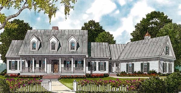 Plan 85493 | Country Style with 4 Bed, 5 Bath, 2 Car Garage