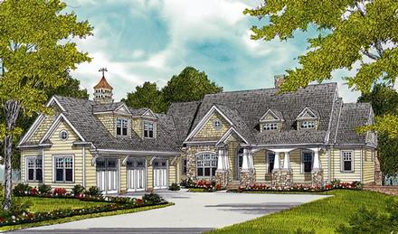 Cottage Craftsman Elevation of Plan 85501