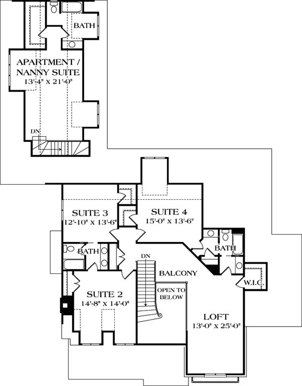 European French Country Level Two of Plan 85526