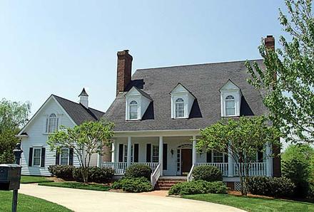 Colonial Cottage Country Farmhouse Traditional Elevation of Plan 85532