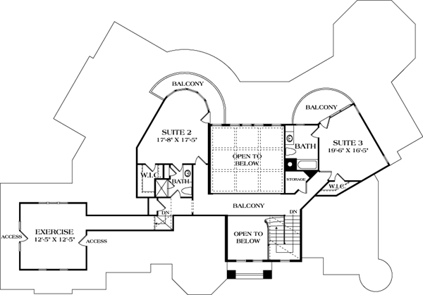 Mediterranean Level Two of Plan 85543