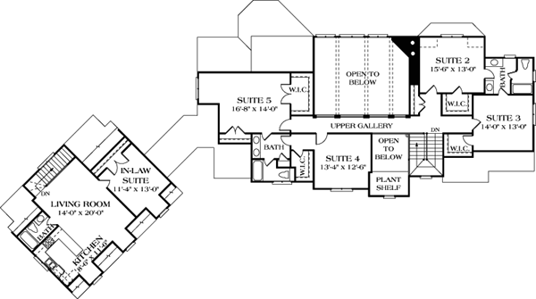 Cottage Country European Level Two of Plan 85544