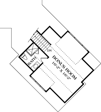 Cottage Craftsman Level Two of Plan 85557
