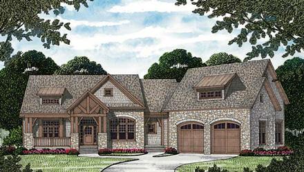 Cottage Craftsman Elevation of Plan 85557