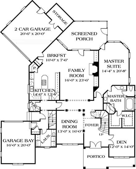 House Plan 85560 First Level Plan