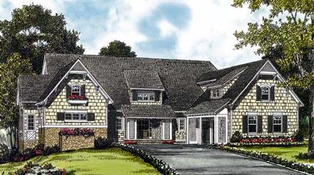 Cottage Craftsman Elevation of Plan 85571