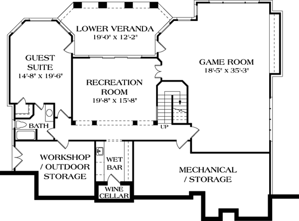 European Mediterranean Lower Level of Plan 85594