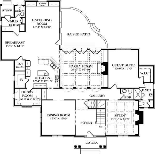 Colonial Traditional Level One of Plan 85602