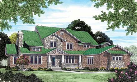 Cottage Craftsman Elevation of Plan 85603